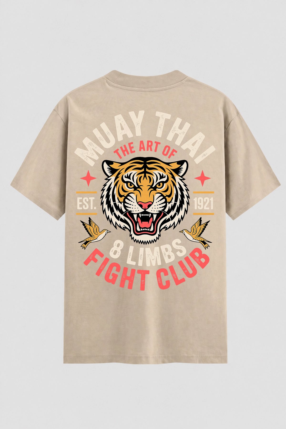 Camiseta Oversized Suedine Muay Thai Art Of 8 limbs