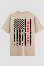 Camiseta Oversized Suedine Muay Thai U.S.A