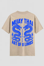 Camiseta Oversized Suedine Muay Thai Dragon Limbs