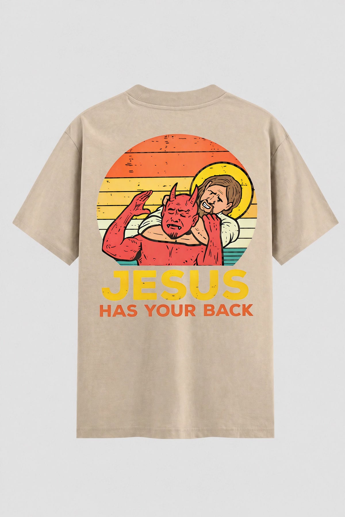 Camiseta Oversized Suedine Jiu-jitsu Jesus has your back