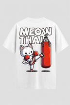 Camiseta Oversized Suedine Muay Thai  Meow Thai