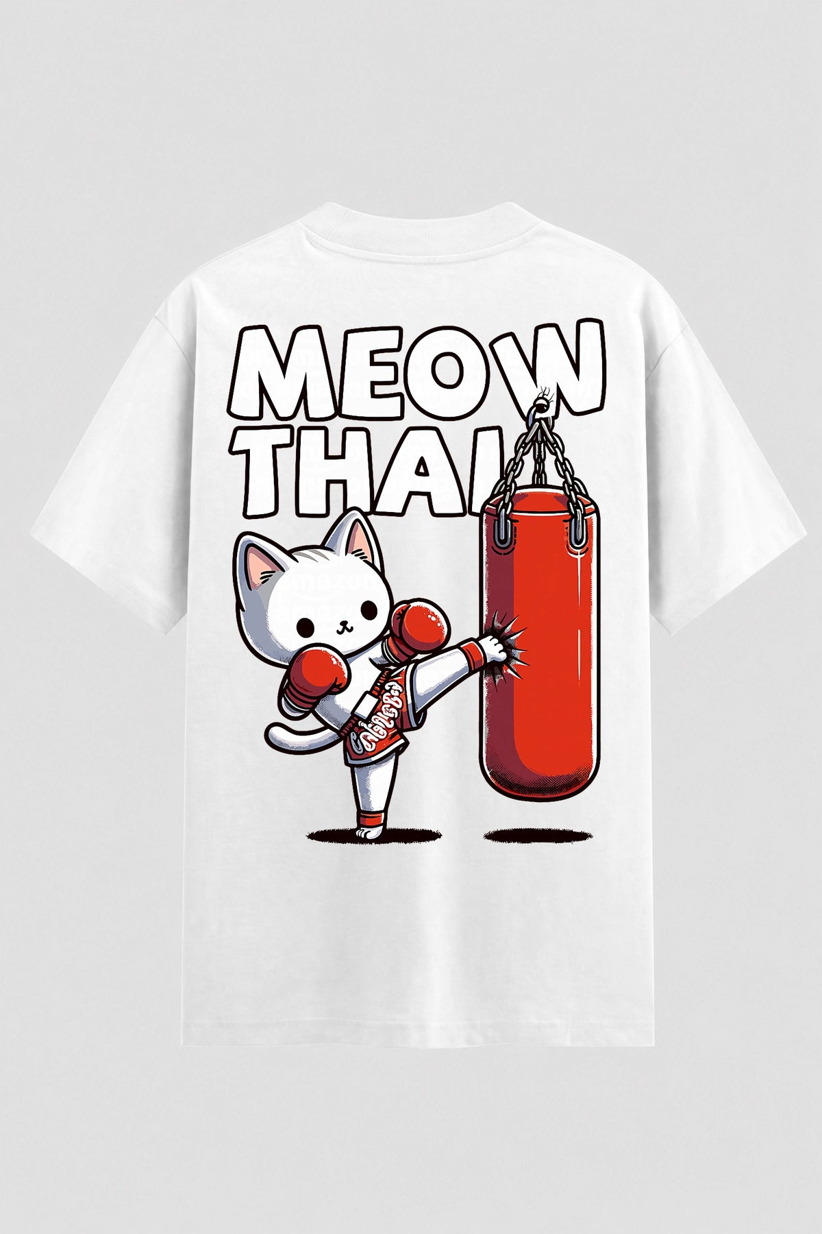 Camiseta Oversized Suedine Muay Thai  Meow Thai
