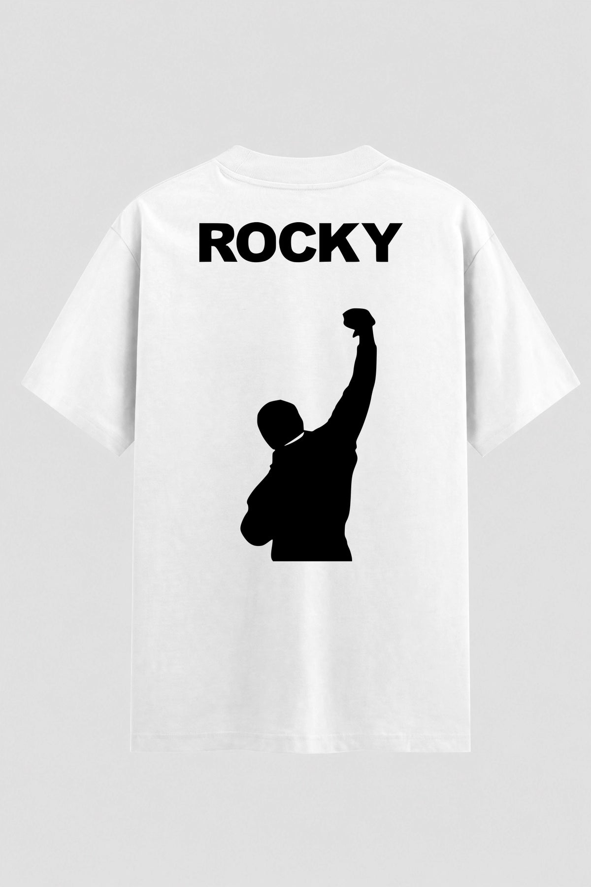 Camiseta Oversized Suedine Rocky Balboa Victory Steps