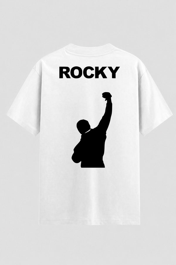 Camiseta Oversized Suedine Rocky Balboa Victory Steps