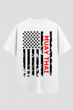 Camiseta Oversized Suedine Muay Thai U.S.A