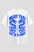 Camiseta Oversized Suedine Muay Thai Dragon Limbs