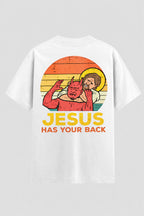 Camiseta Oversized Suedine Jiu-jitsu Jesus has your back