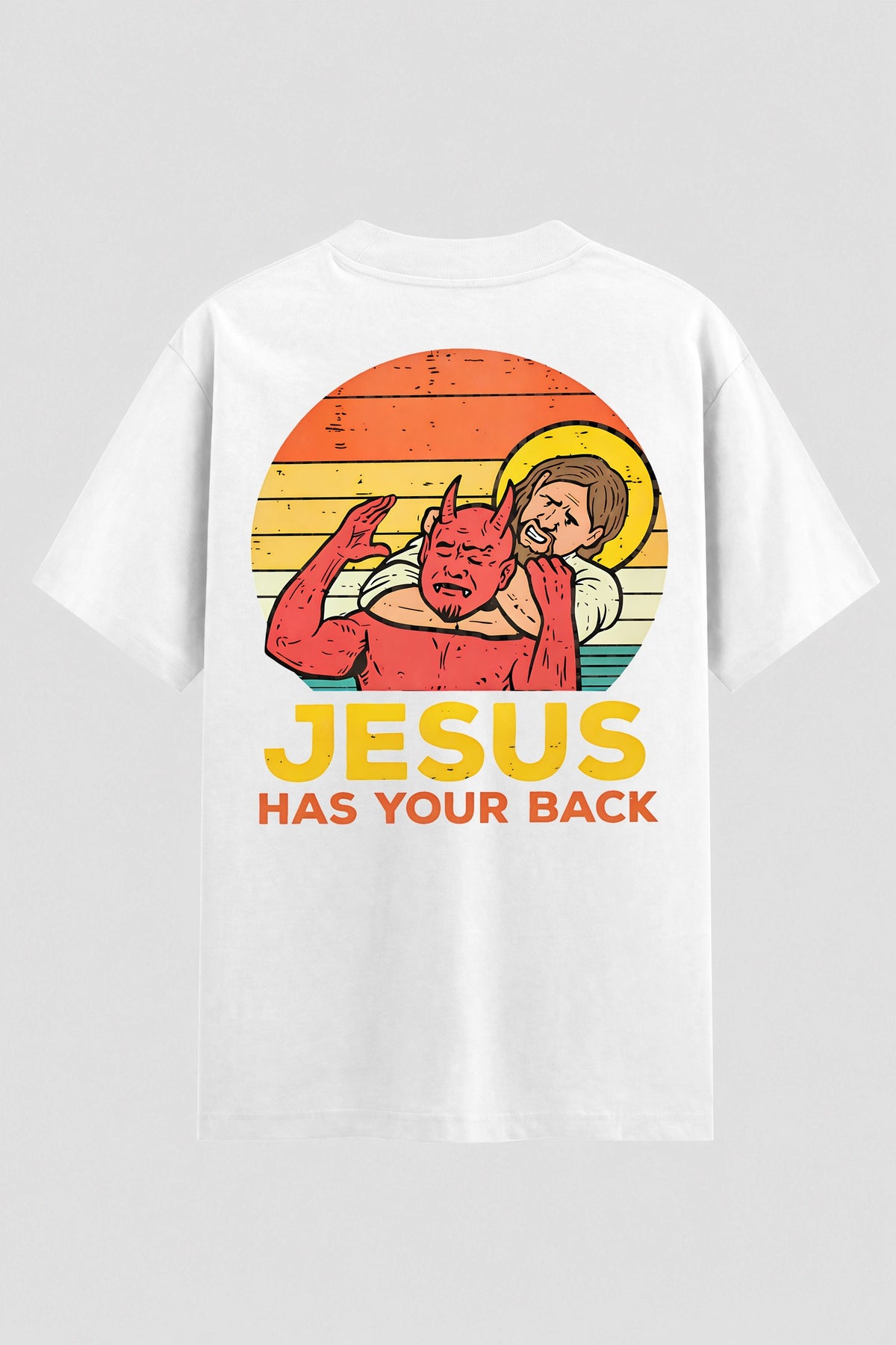 Camiseta Oversized Suedine Jiu-jitsu Jesus has your back