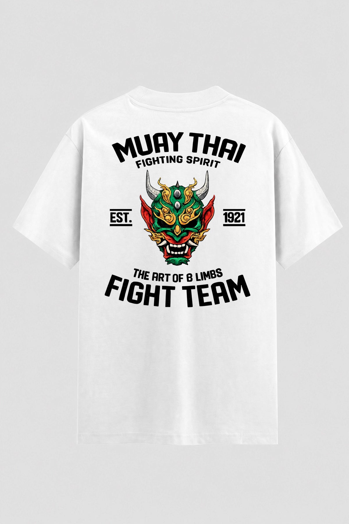Camiseta Oversized Suedine Muay Thai  Fighting Team