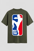 Camiseta Oversized Suedine Muay Thai Flag Muay