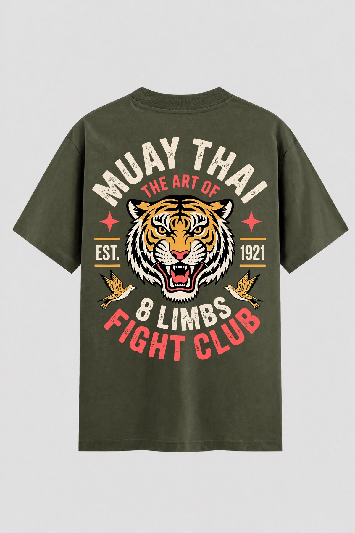 Camiseta Oversized Suedine Muay Thai Art Of 8 limbs
