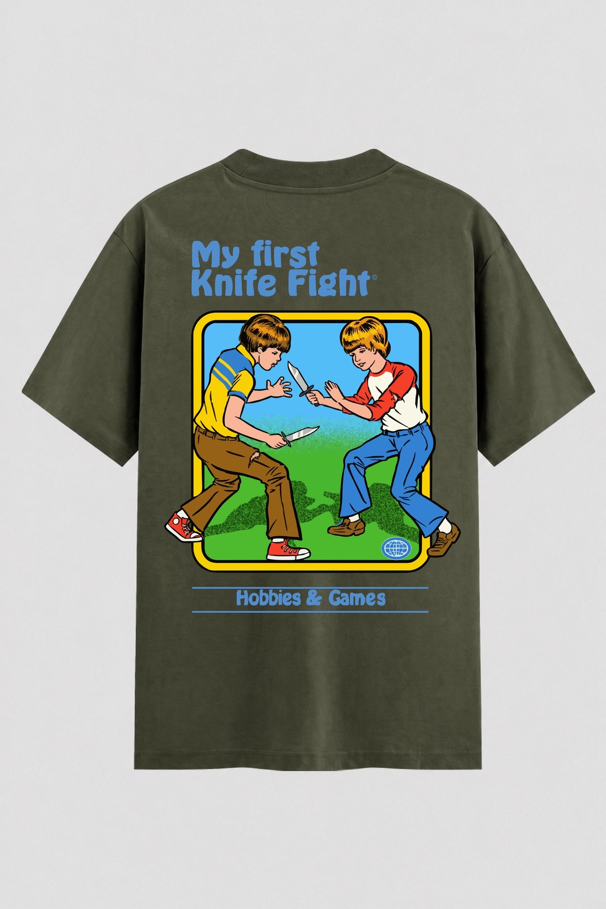 Camiseta Oversized Suedine My First Knife Fight Onfight