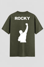 Camiseta Oversized Suedine Rocky Balboa Victory Steps