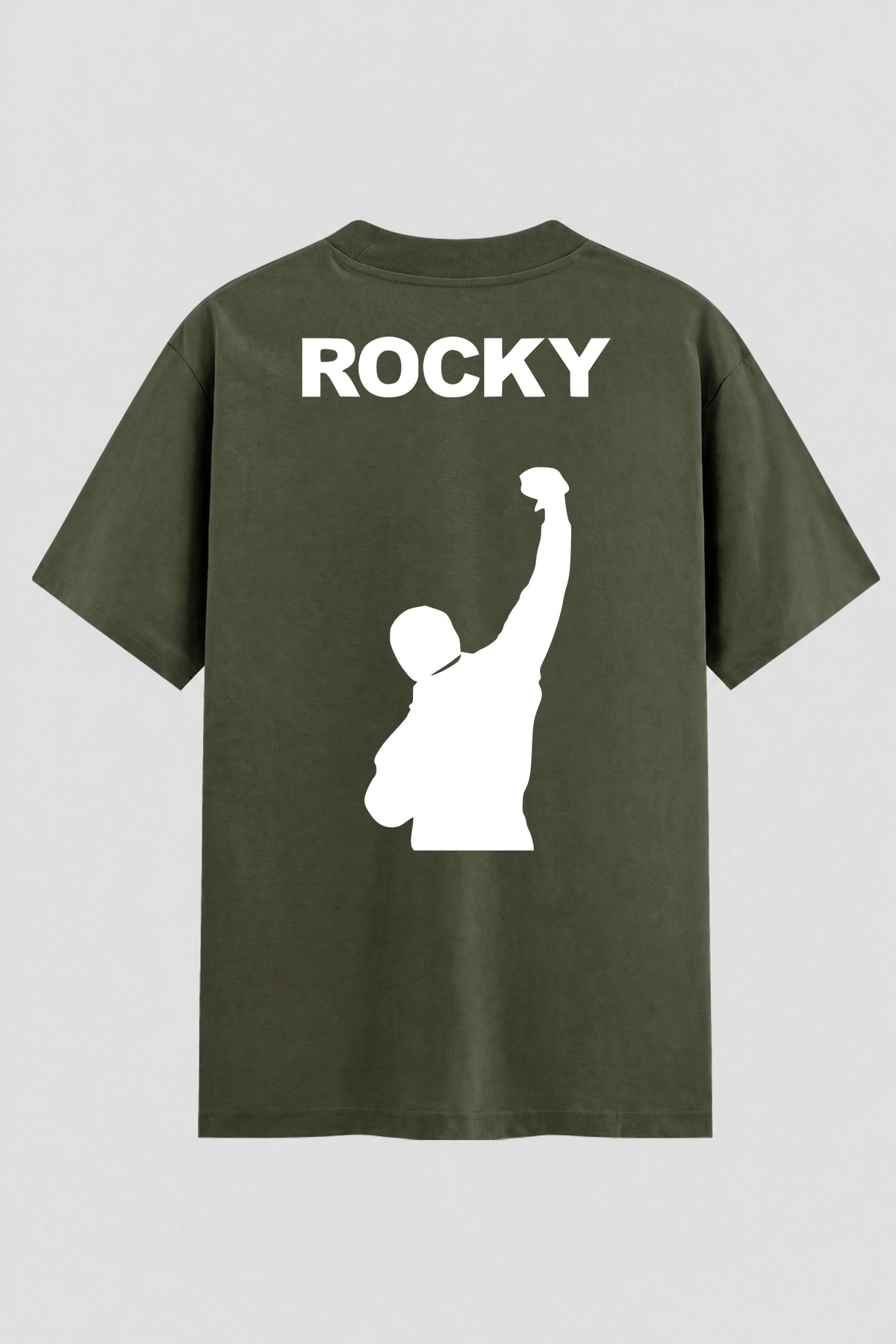 Camiseta Oversized Suedine Rocky Balboa Victory Steps