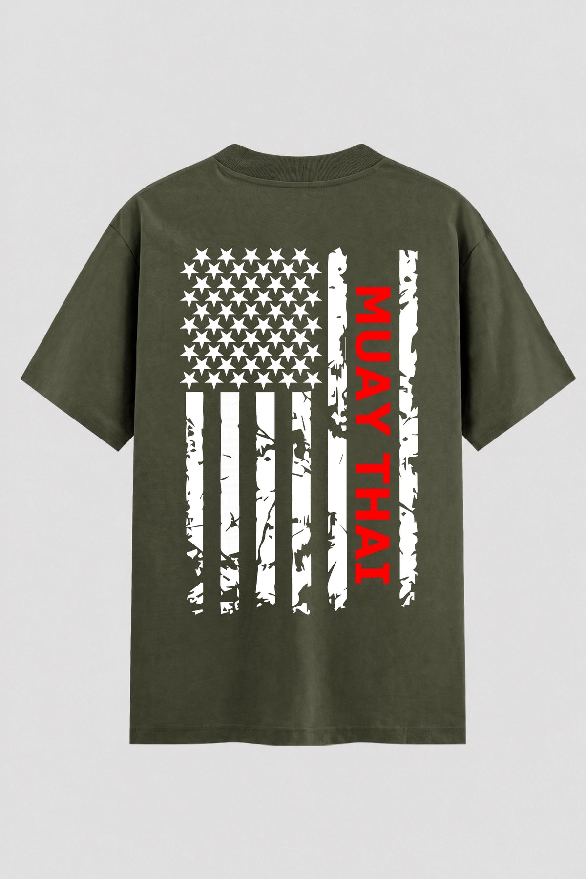 Camiseta Oversized Suedine Muay Thai U.S.A