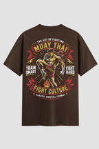 Camiseta Oversized Suedine Muay Thai Fight Hard