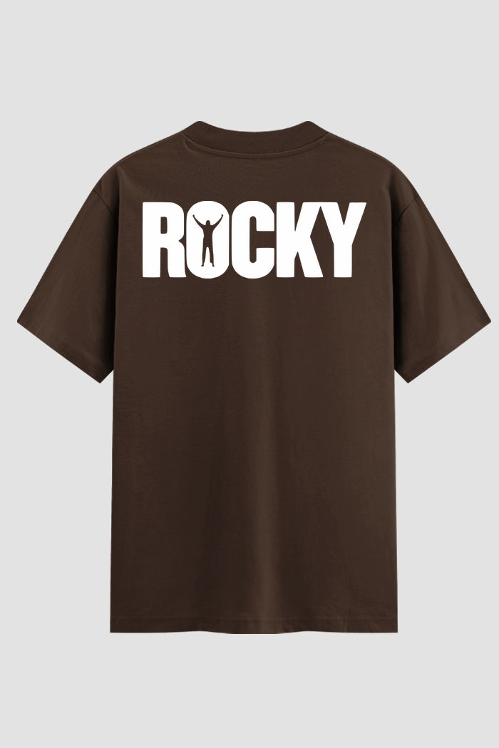 Camiseta Oversized Suedine Rocky Balboa Blackout