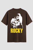 Camiseta Oversized Suedine Rocky Balboa Fighter Stance