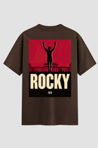 Camiseta Oversized Suedine Rocky Balboa Rocky Crimson