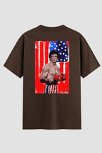 Camiseta Oversized Suedine Rocky Balboa Rocky Stars