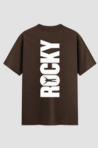 Camiseta Oversized Suedine Rocky Balboa Rocky Vertical
