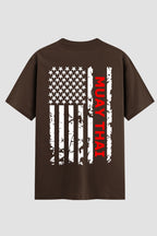 Camiseta Oversized Suedine Muay Thai U.S.A