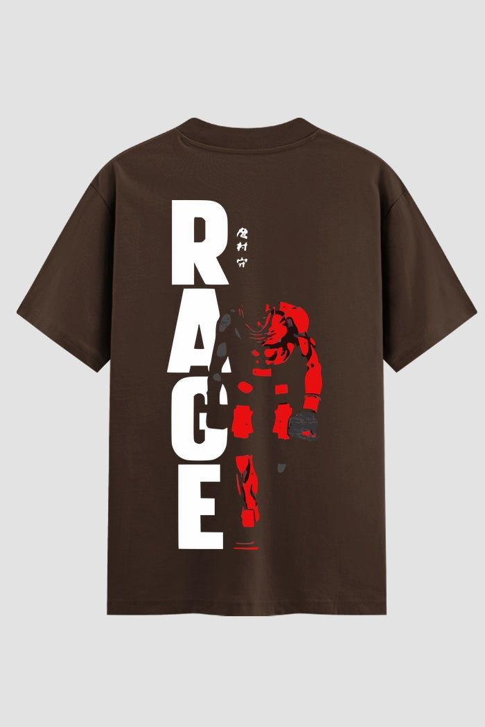 Camiseta Oversized Suedine boxe RAGE