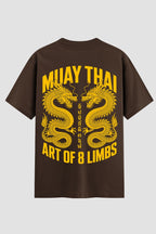 Camiseta Oversized Suedine Muay Thai Dragon Limbs