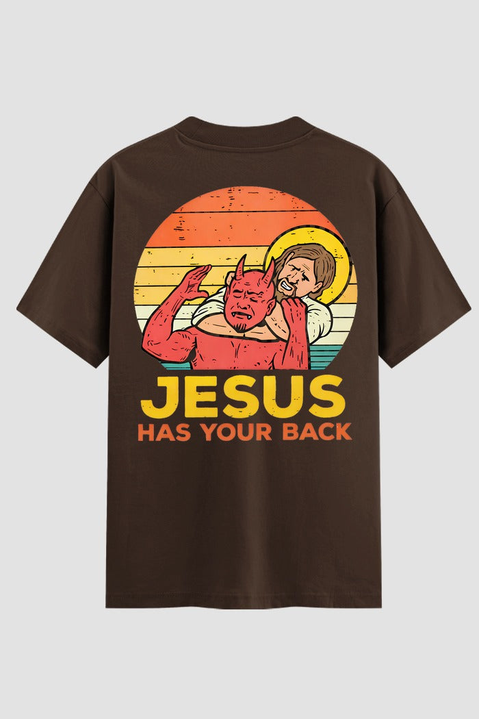 Camiseta Oversized Suedine Jiu-jitsu Jesus has your back