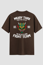 Camiseta Oversized Suedine Muay Thai  Fighting Team