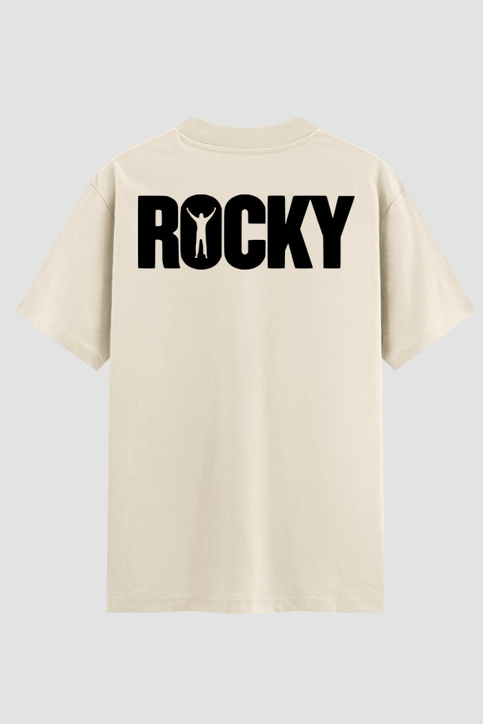 Camiseta Oversized Suedine Rocky Balboa Blackout