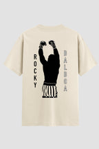 Camiseta Oversized Suedine Rocky Balboa Vertical Line