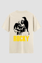 Camiseta Oversized Suedine Rocky Balboa Fighter Stance