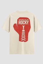 Camiseta Oversized Suedine Rocky Balboa Gloves Badge