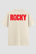 Camiseta Oversized Suedine Rocky Balboa Rocky Bold Red