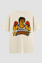 Camiseta Oversized Suedine Rocky Balboa Cartoon Star