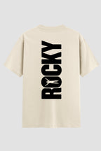 Camiseta Oversized Suedine Rocky Balboa Rocky Vertical