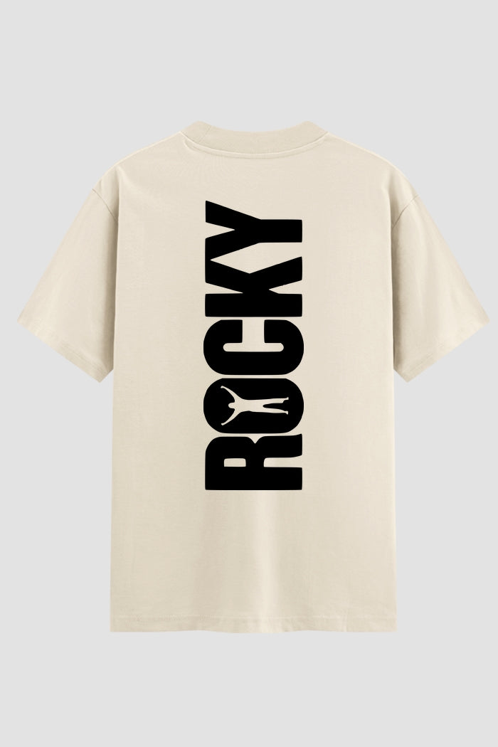 Camiseta Oversized Suedine Rocky Balboa Rocky Vertical