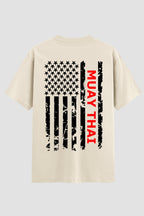 Camiseta Oversized Suedine Muay Thai U.S.A