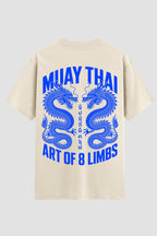 Camiseta Oversized Suedine Muay Thai Dragon Limbs