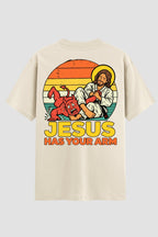 Camiseta Oversized Suedine Jiu-jitsu Jesus has your arm
