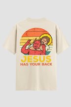 Camiseta Oversized Suedine Jiu-jitsu Jesus has your back