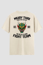 Camiseta Oversized Suedine Muay Thai  Fighting Team