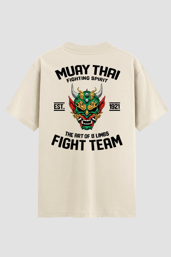 Camiseta Oversized Suedine Muay Thai  Fighting Team