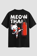 Camiseta Oversized Suedine Muay Thai  Meow Thai