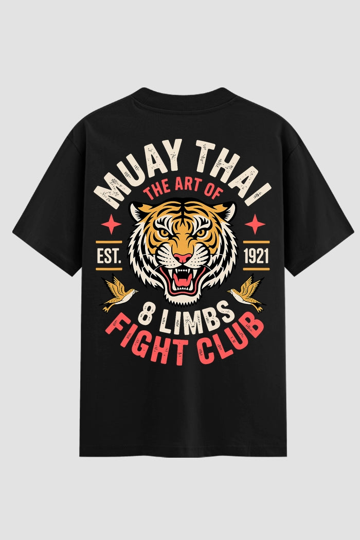 Camiseta Oversized Suedine Muay Thai Art Of 8 limbs