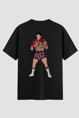 Camiseta Oversized Suedine Rocky Balboa Champion Pose Full