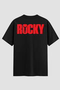 Camiseta Oversized Suedine Rocky Balboa Rocky Bold Red