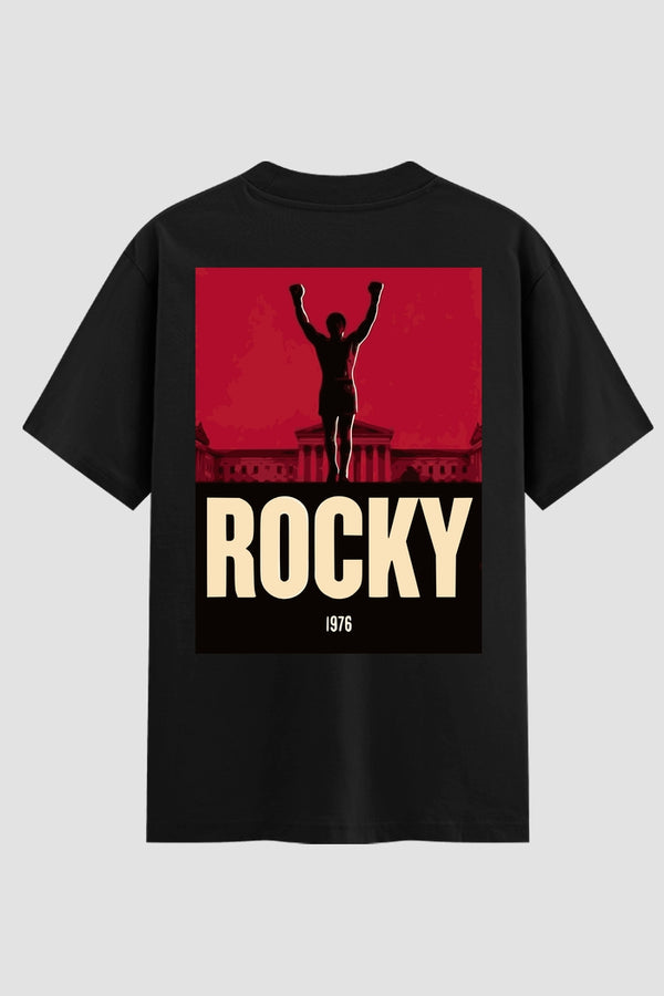 Camiseta Oversized Suedine Rocky Balboa Rocky Crimson
