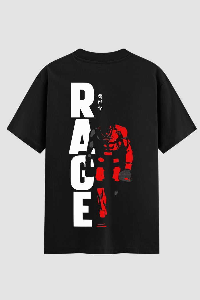 Camiseta Oversized Suedine boxe RAGE